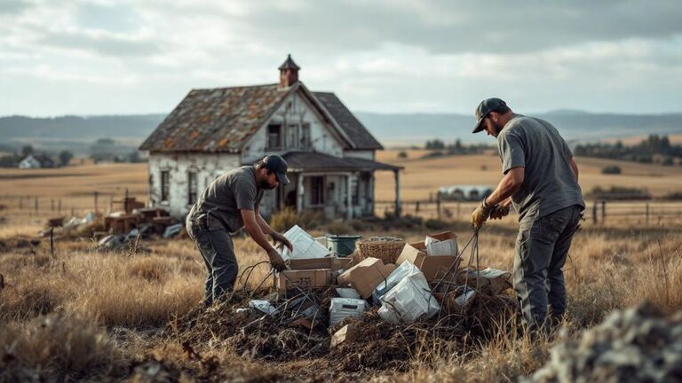 ShapeUpIdaho team clearing items from a Blackfoot property