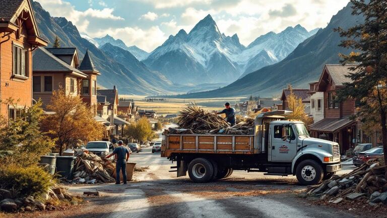 Clean lot after construction debris removal in Teton Valley