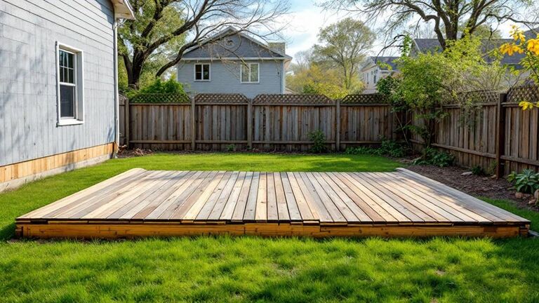Deck demolition and removal in a Rexburg backyard