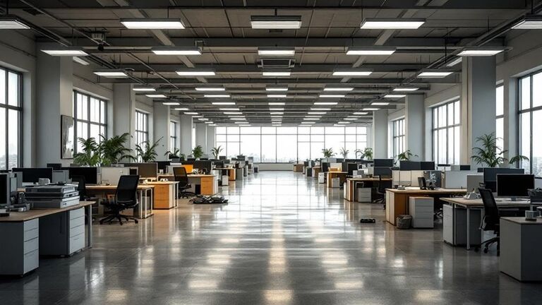 ShapeUpIdaho crew removing office furniture from a commercial building