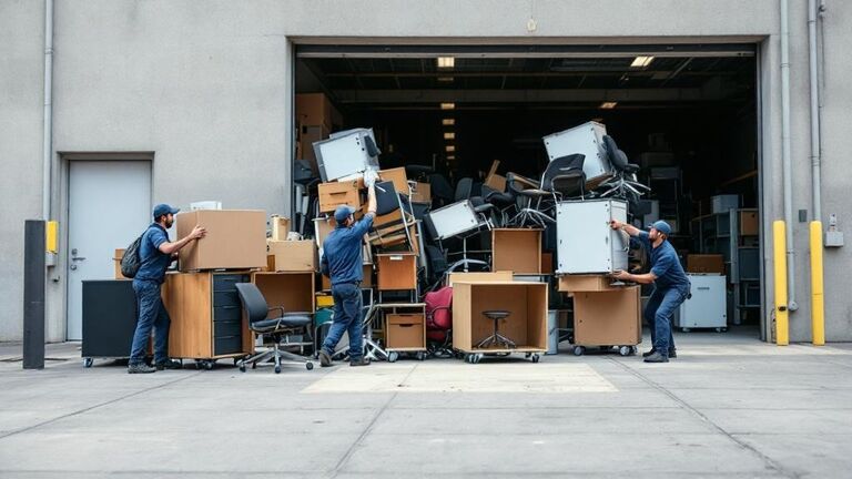 Commercial space after ShapeUpIdaho completed a full junk removal job