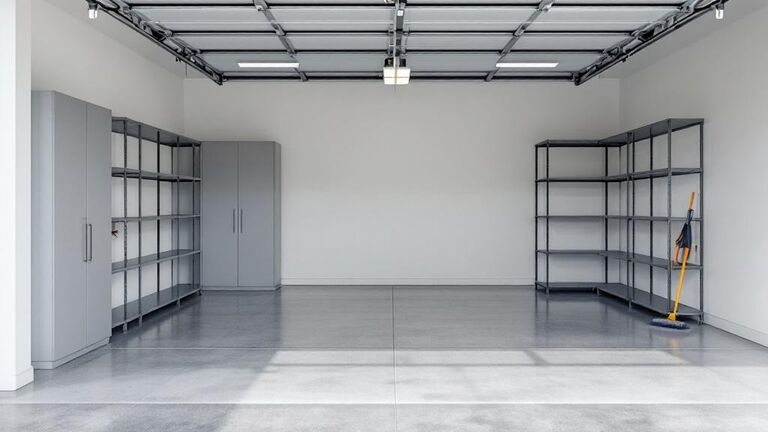 A clean garage floor after ShapeUpIdaho&rsquo;s garage cleanout service