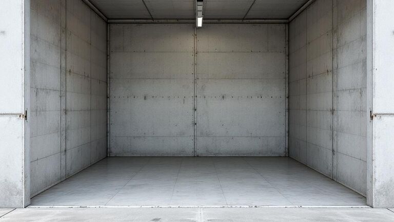 Empty storage unit after ShapeUpIdaho&rsquo;s cleanout service